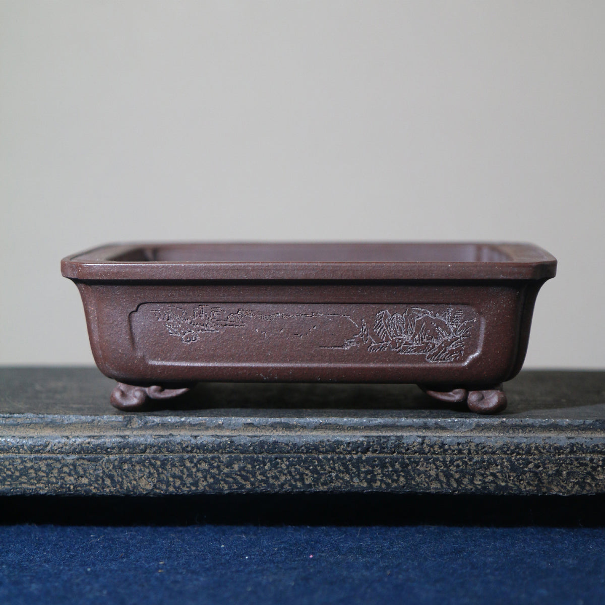 Rectangular Handmade Flower Pot - Purple Sand Clay Indoor Garden Planter