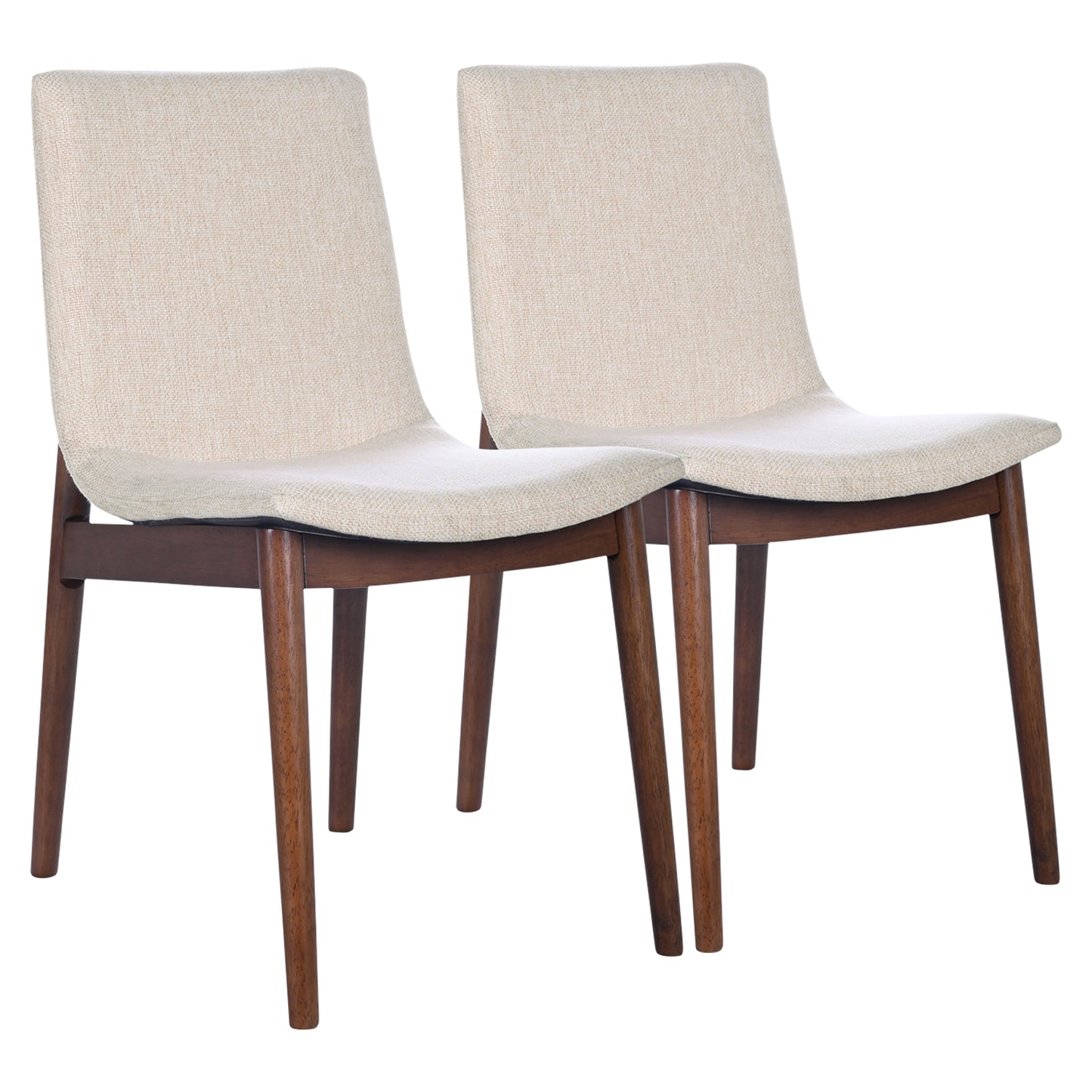 Ravel Beige Fabric Dining Chair Set Of 2