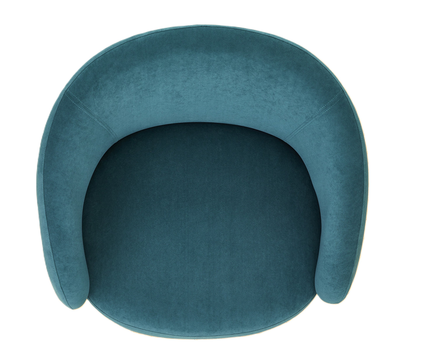 Mid-Century Modern Velvet Accent Chair, Upholstered Barrel Armchair