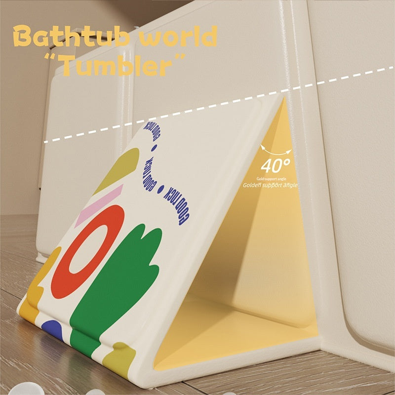 Foldable Baby Bathtub & Seat - Indoor Recliner for Infants & Toddlers