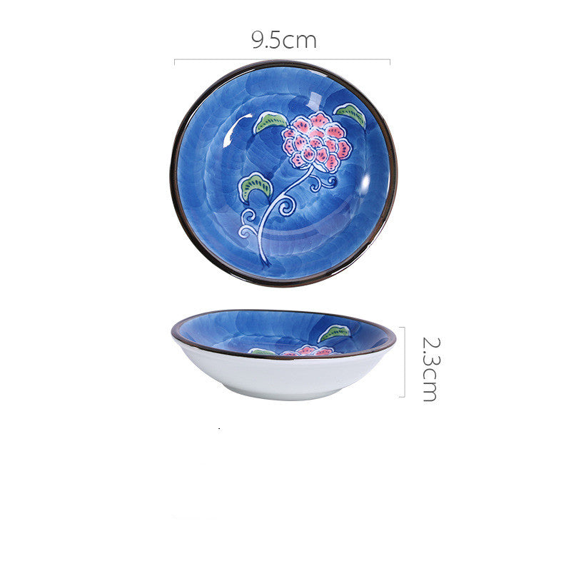 Japanese Ceramic Snack Dish - Hand-Painted & Microwave Safe