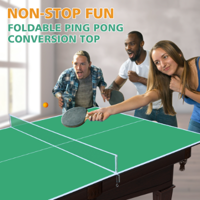7ft Foldable Ping Pong Conversion Top for Indoor Games