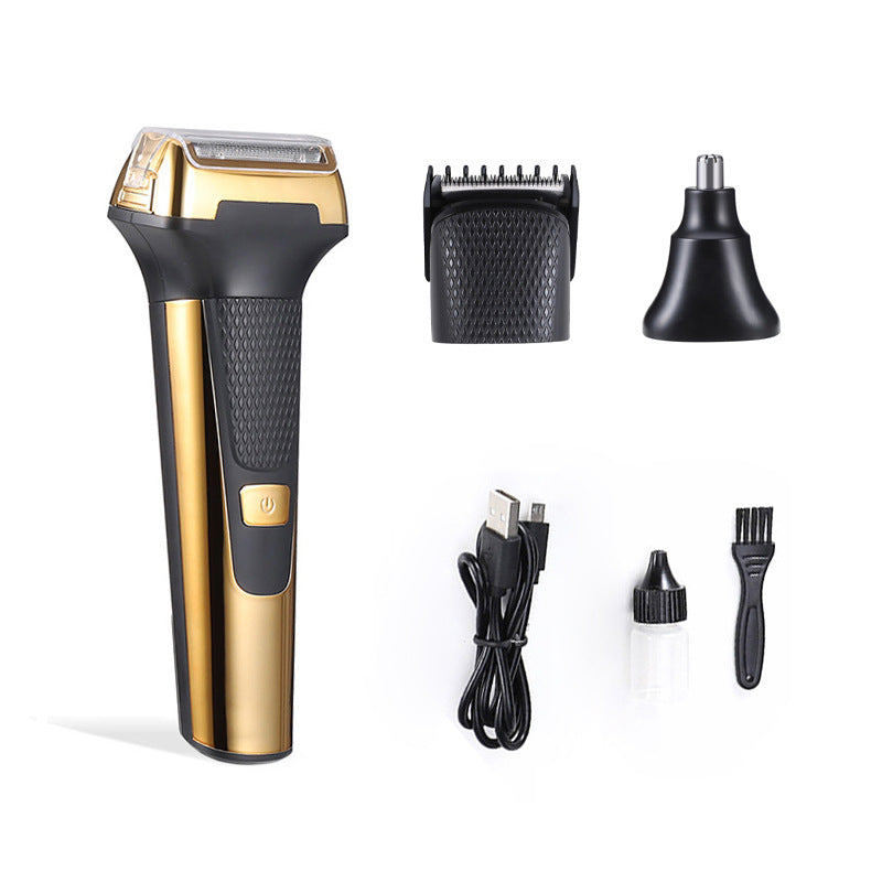 Multifunctional Electric Shaver with Nose Hair Trimmer