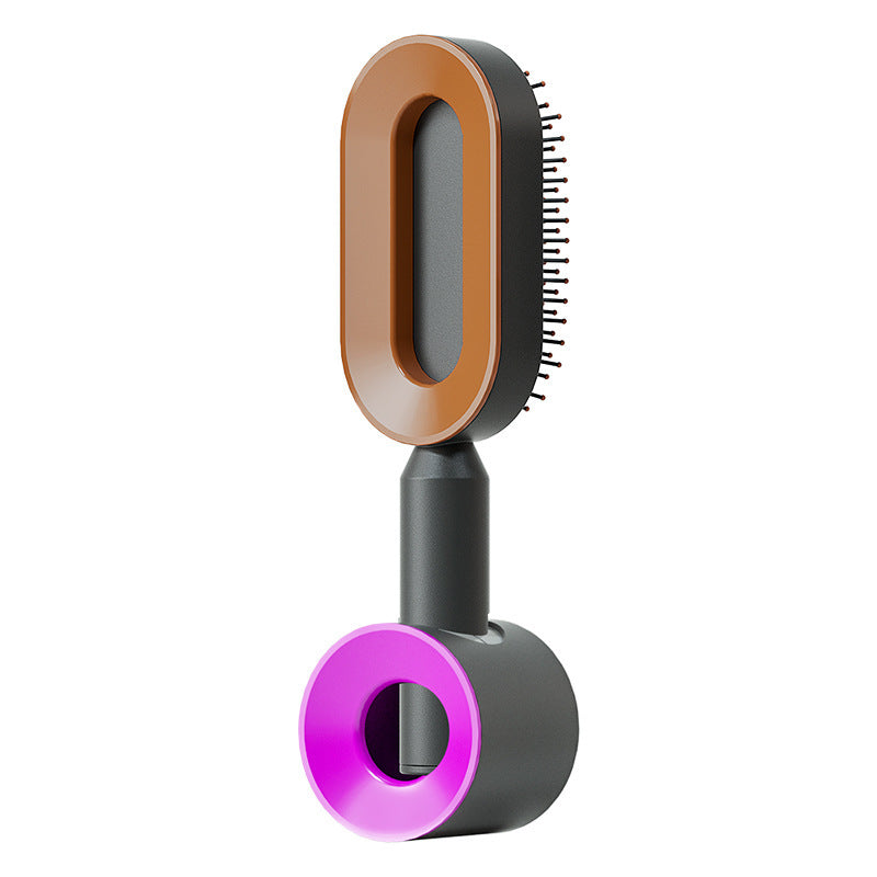Self-Cleaning Hair Brush with 3D Air Cushion for Scalp Massage & Detangling