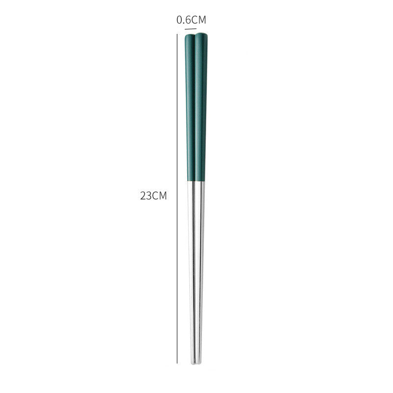 Stainless Steel Non-Slip Anti-Fungal Chopsticks for Home Use