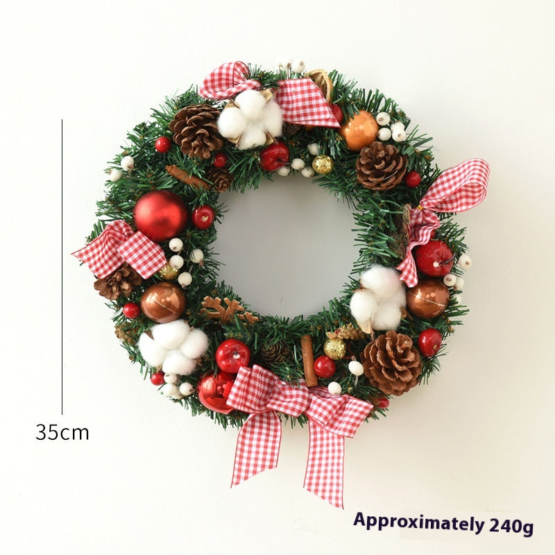 Christmas Garland Bow & Door Hanging Decorations for Festive Home Decor