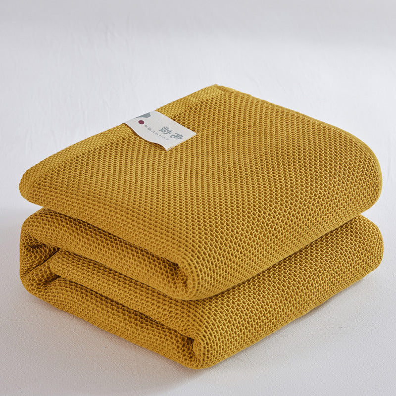 Cotton Honeycomb Towel Quilt - Single & Double Size Home Textiles