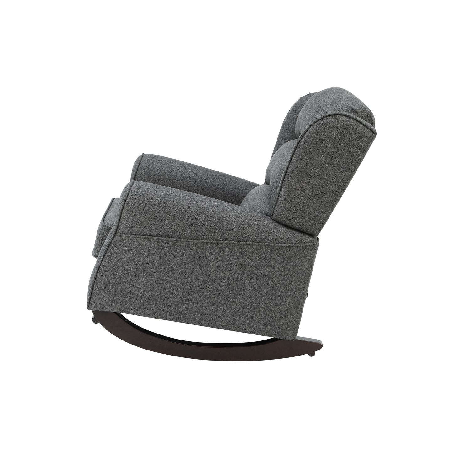 Gray Fabric Rocking Chair - Stylish & Comfortable Design