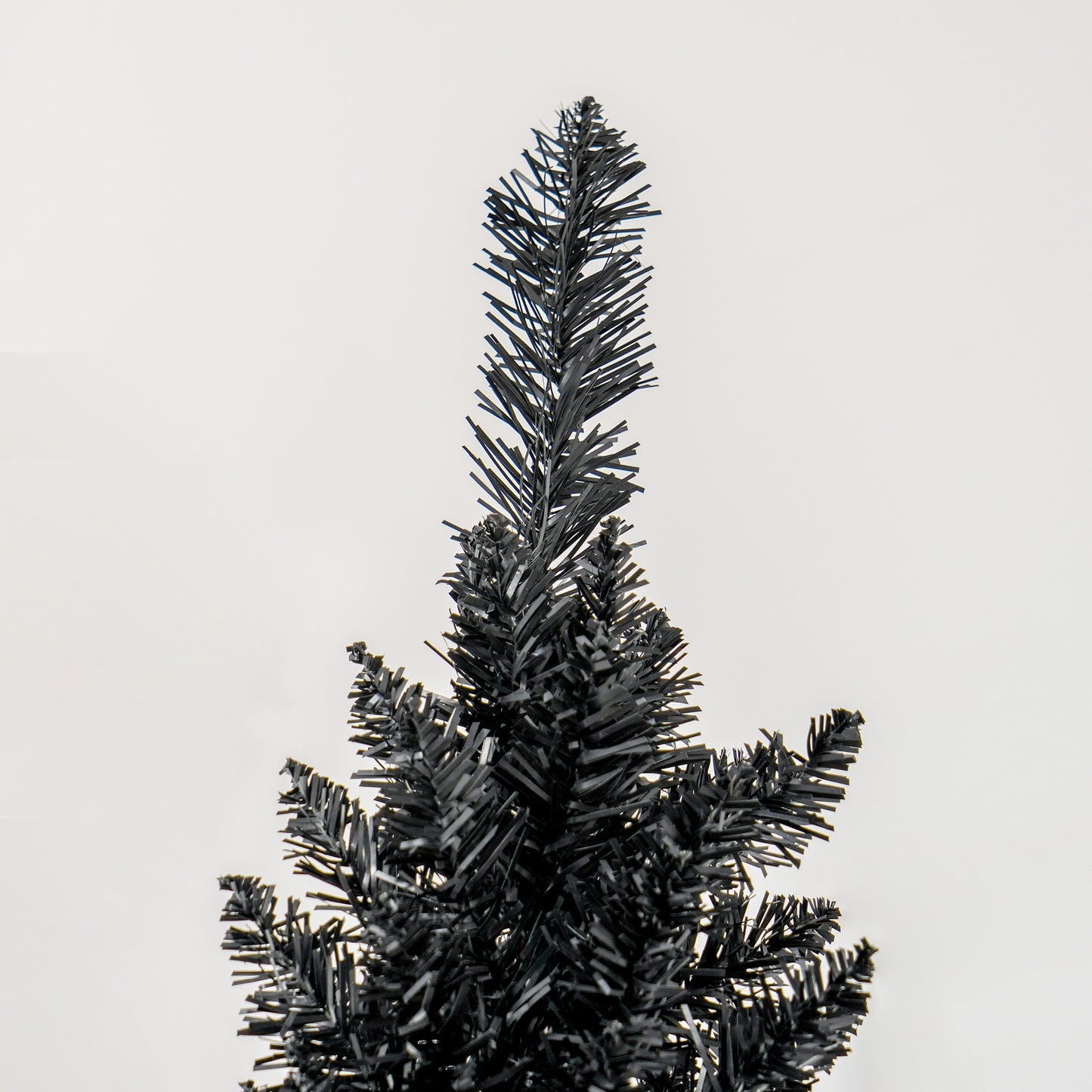 8ft Pencil Slim Black Artificial Christmas Tree - 618 Tips