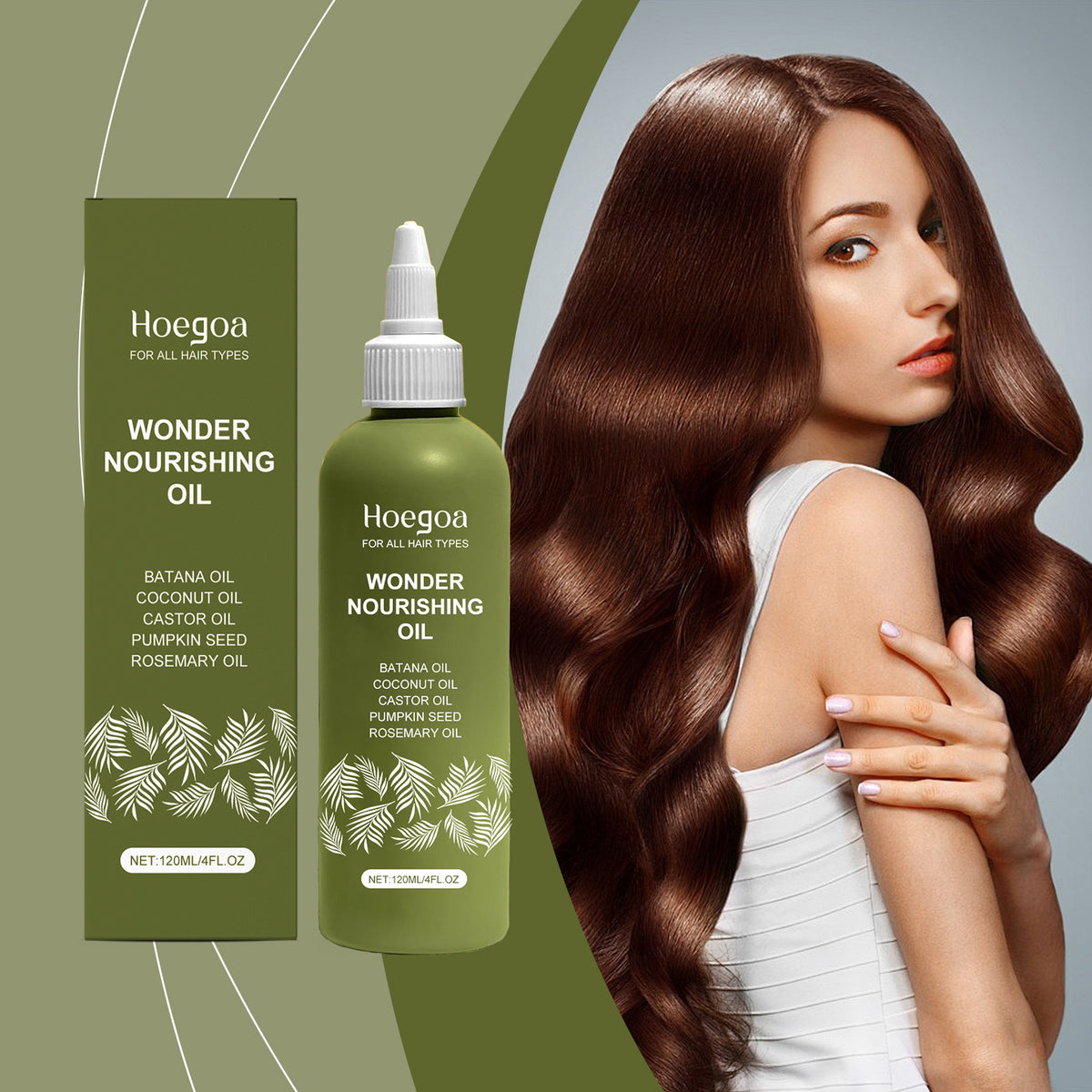 Hair Oil for All Hair Types - Smoothing & Nourishing - 120ml