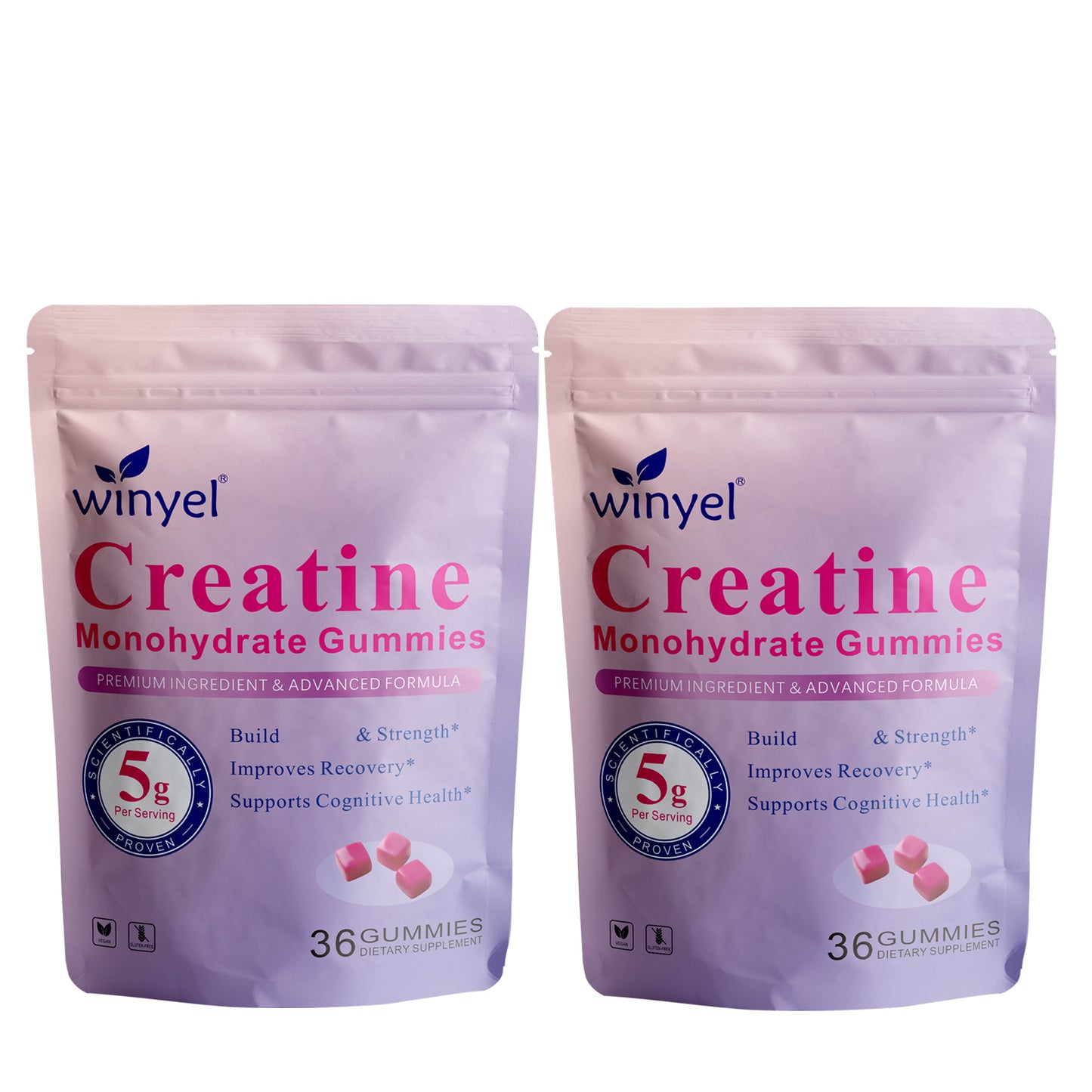 Creatine Monohydrate Gummies - Sugar-Free Muscle & Cognitive Support