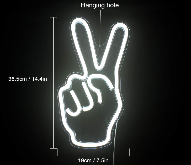 LED Neon Light Sports Bar Wall Decor - Glowing Pendant Light