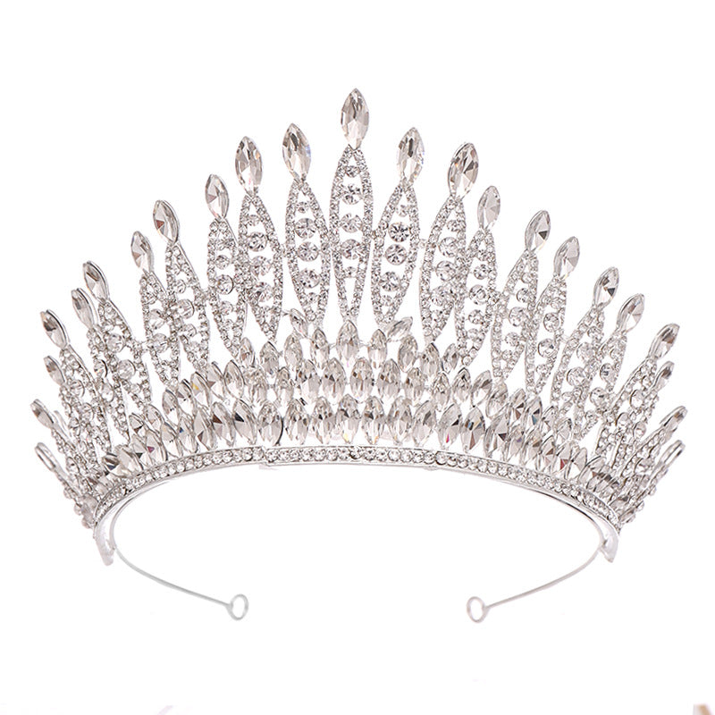 Women's Alloy Crystal Crown Headwear - Elegant Hair Accessory for Special Occasions