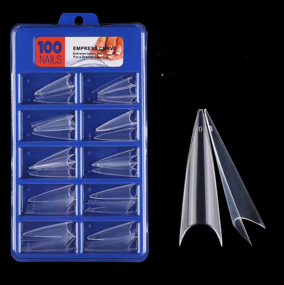 Nail Art Sheets - Long Pointed Fake Nails for Salon & DIY - 100 or 500 Pieces