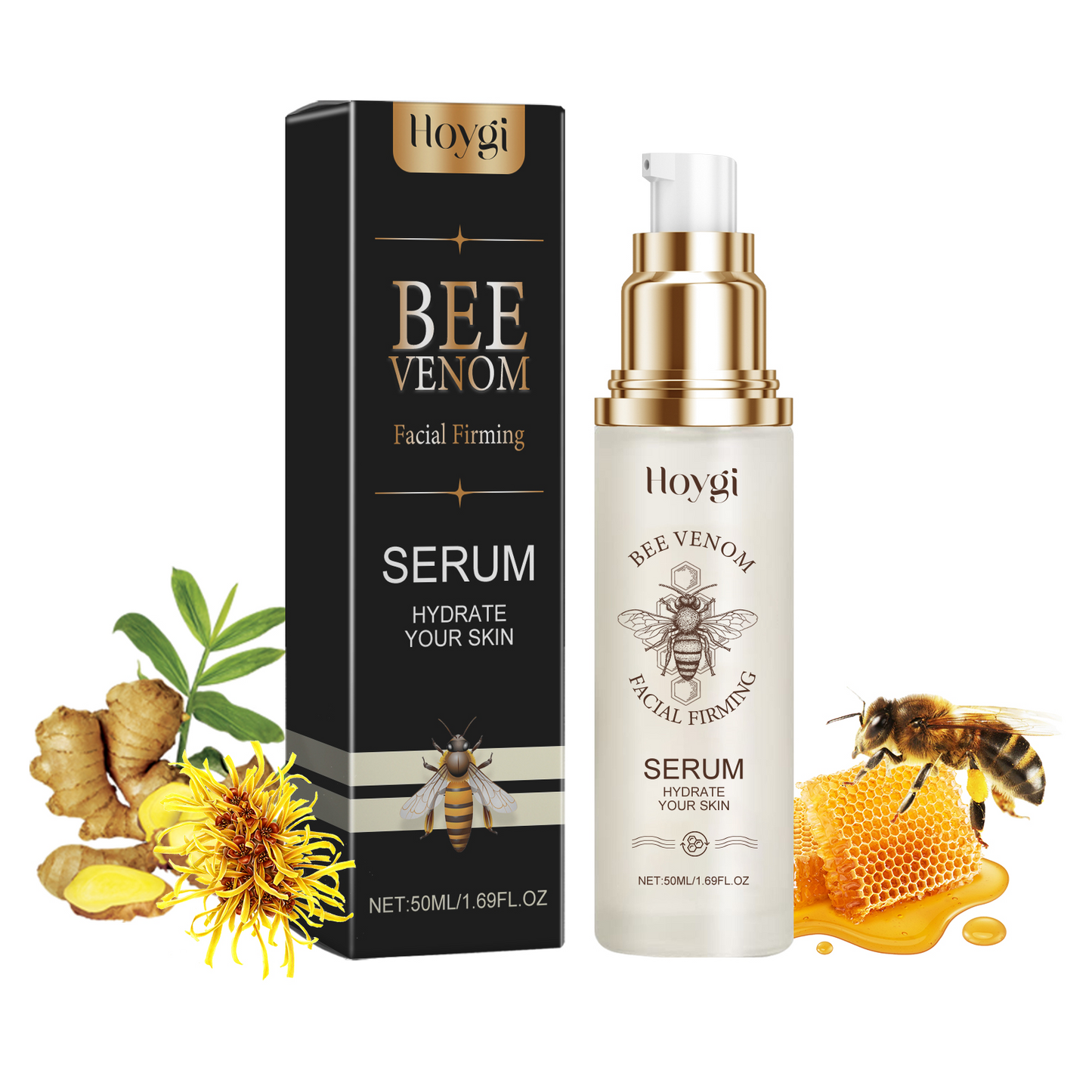 Bee Venom Facial Essence - Collagen Firming & Hydrating Serum (50ml)