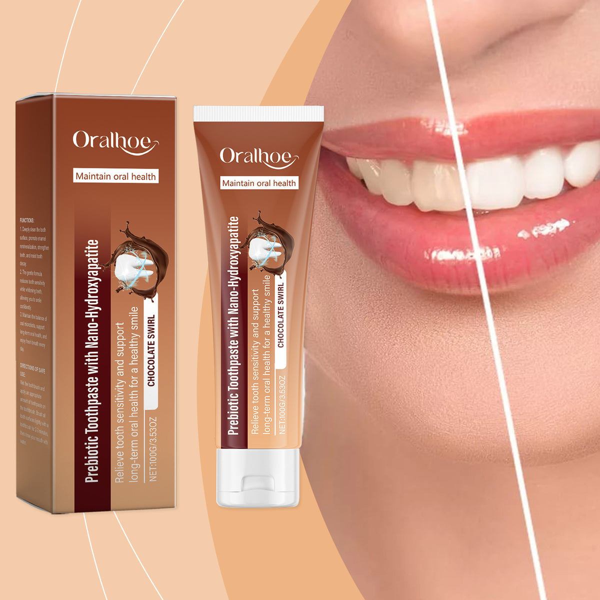 Chocolate Flavor Anti Cavity Toothpaste 100g
