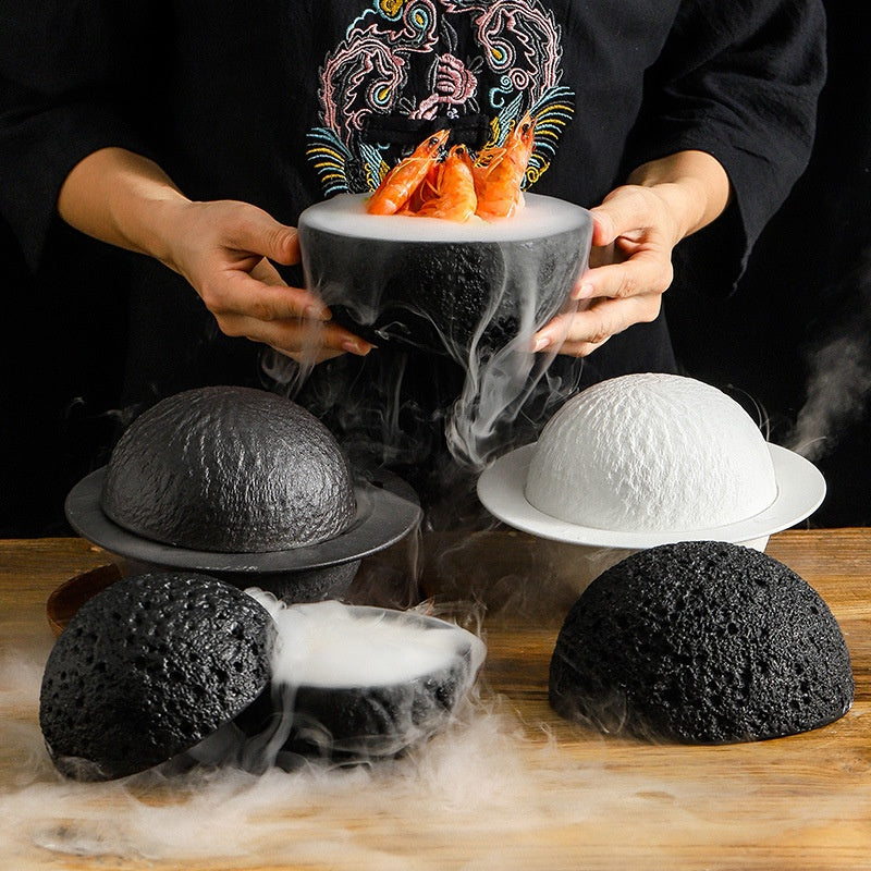 Creative Round Smoked Cup - Black Tableware for Kitchen & Dining