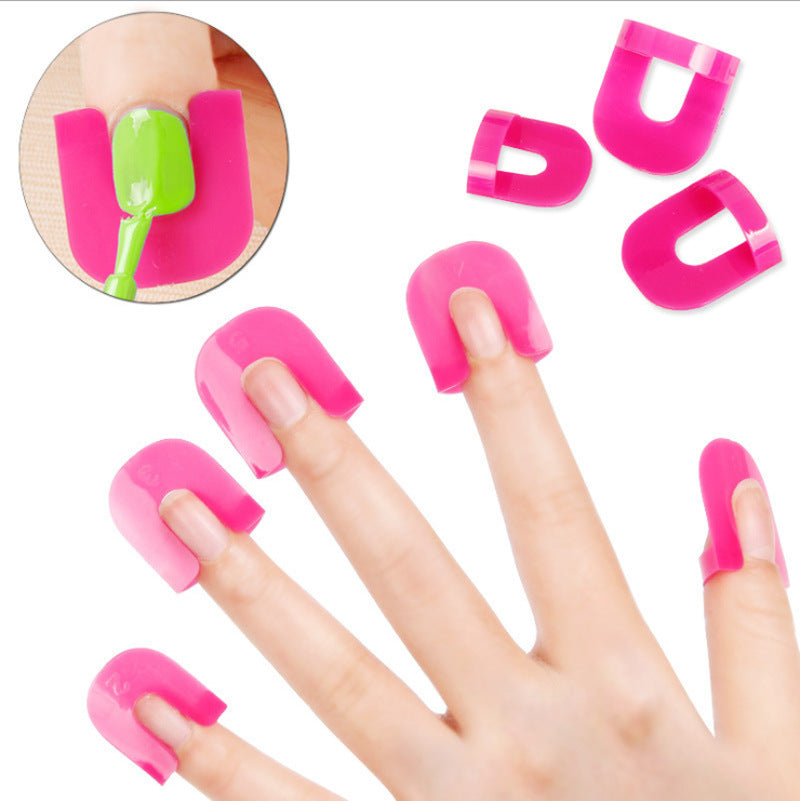 Gradient Nail Art Anti-overflow Protective Folder - Pink