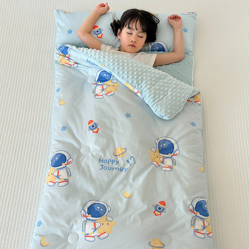 Children's Cotton Sleeping Bag for All Seasons - Anti-Kick Design
