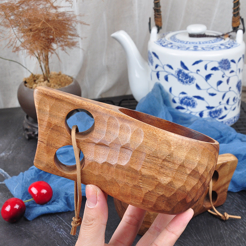 Wooden Water Cup Acacia Mangium Handcrafted Drinkware - Multiple Variants
