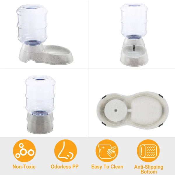 Self-Dispensing Pet Water Dispenser 3.5L Gravity Water Feeder for Cats & Dogs