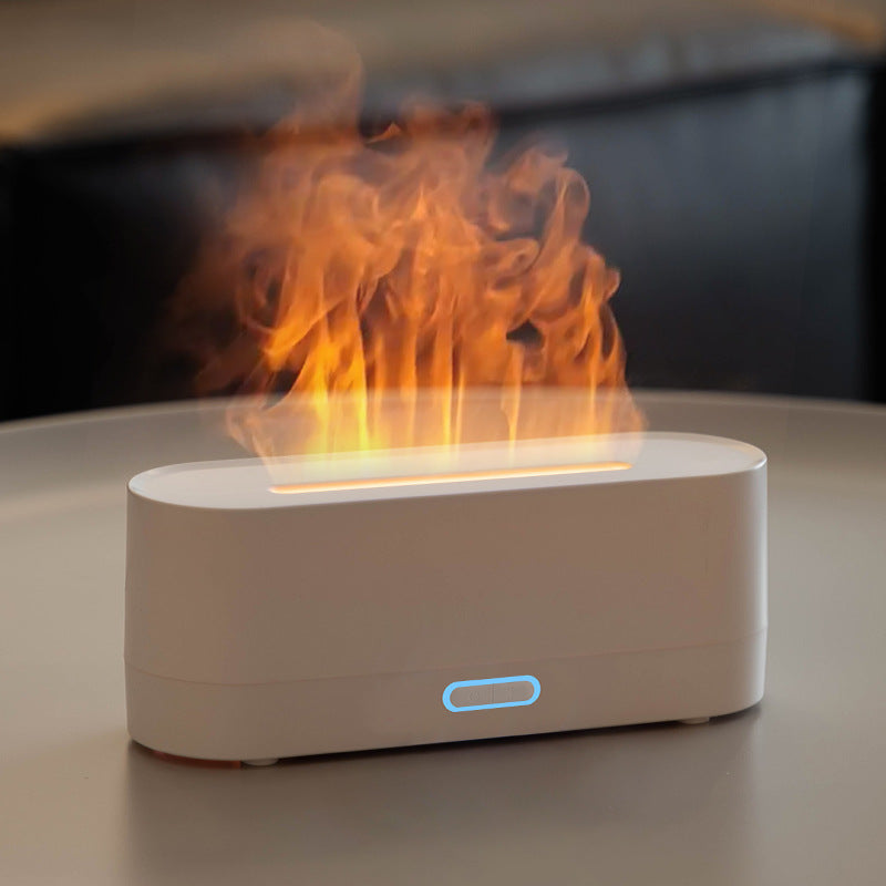 Desktop Colorful Flame Aroma Diffuser USB Humidifier