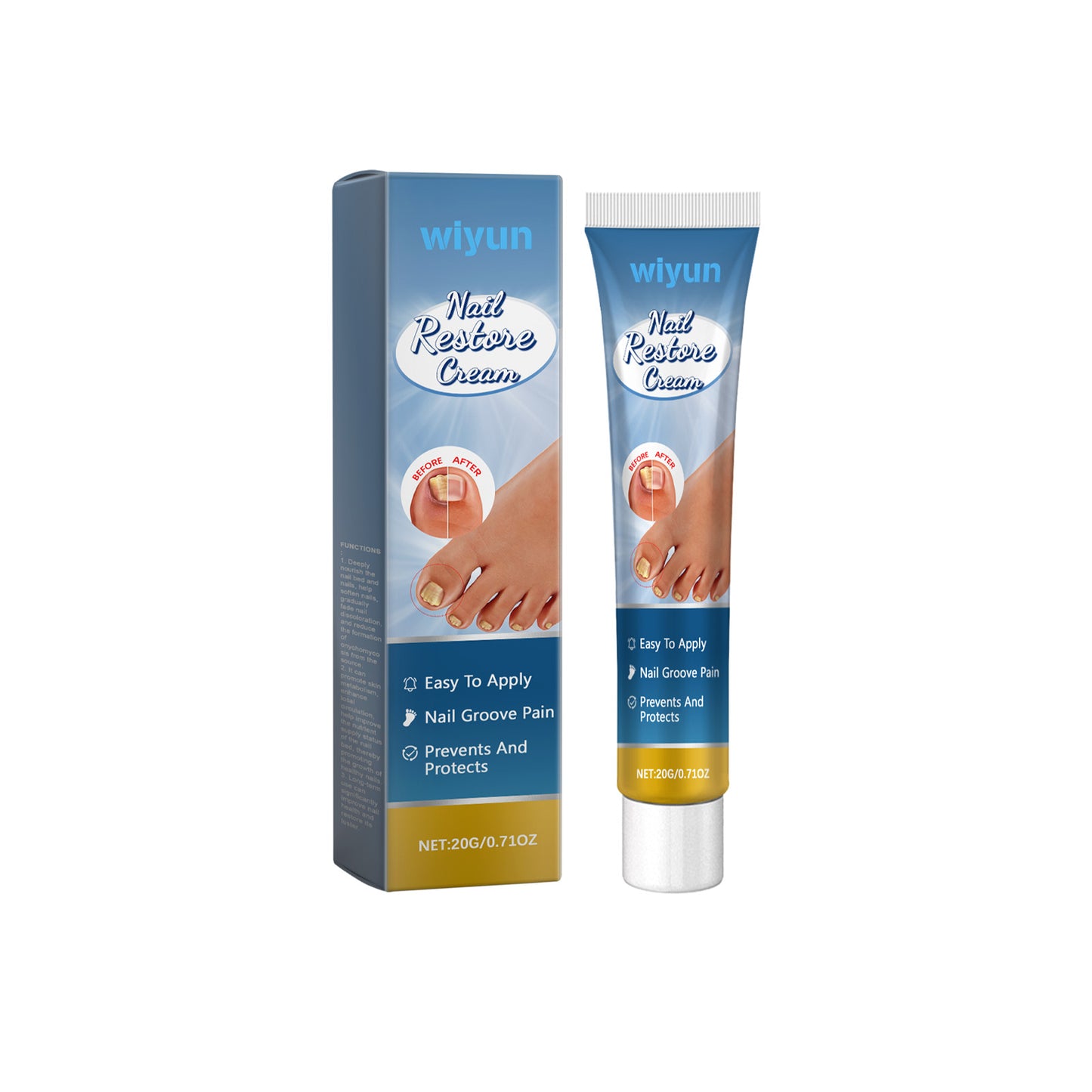 Nail Repair Cream with Aloe and Tea Oil - Nourishing Nail Care Treatment