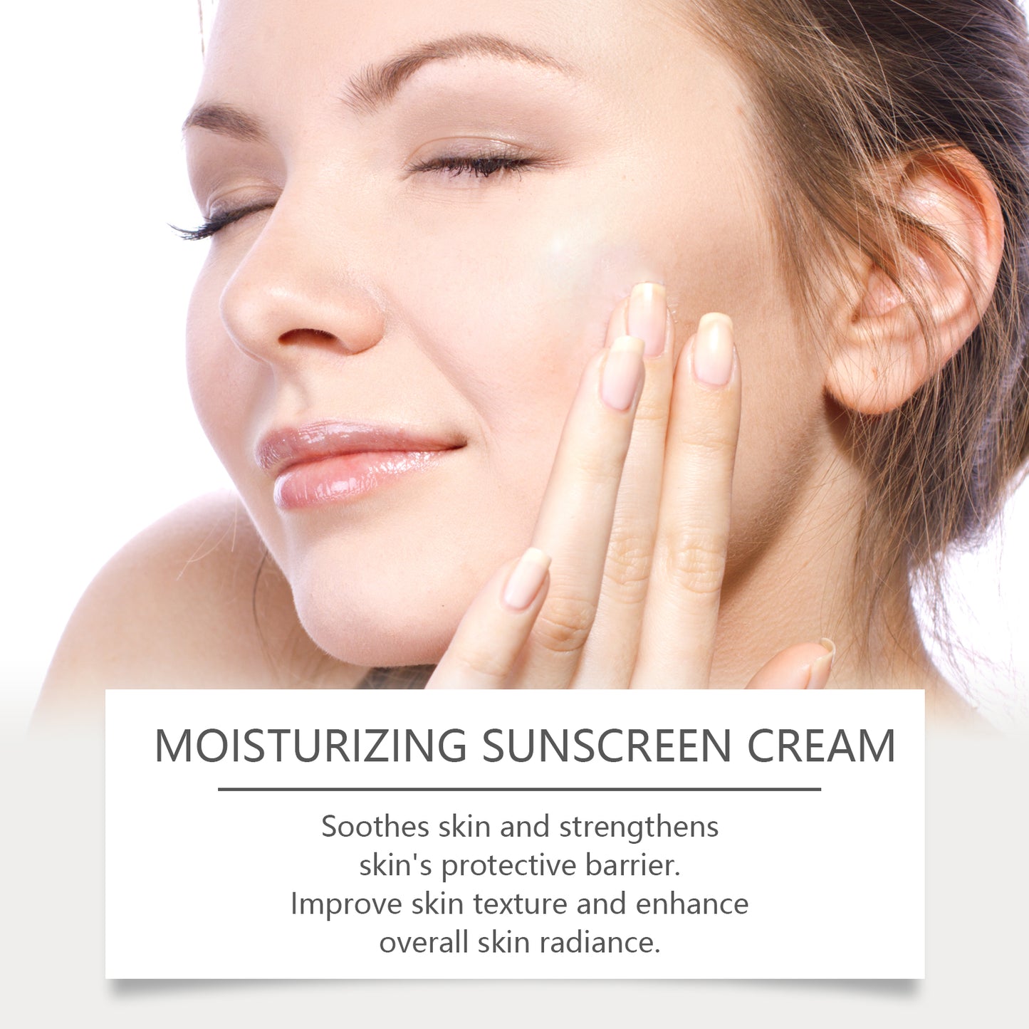 Moisturizing Sunscreen Cream with Cucumber Extract - 50g UV Protection