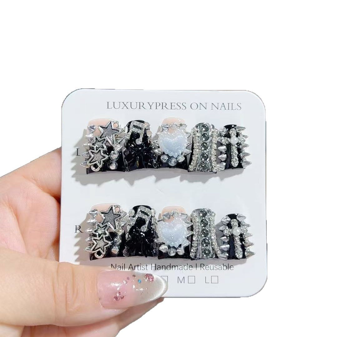 Women's Handmade Nail Art Armor Kit with Short Duckbill Design - Multiple Sizes