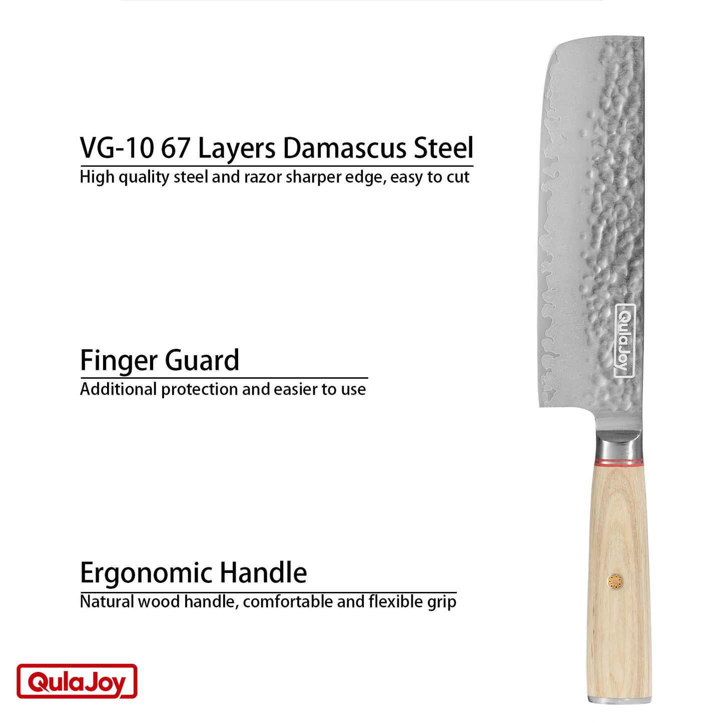 Professional 6.9 Inch Nakiri Knife - 67-Layers Damascus Steel