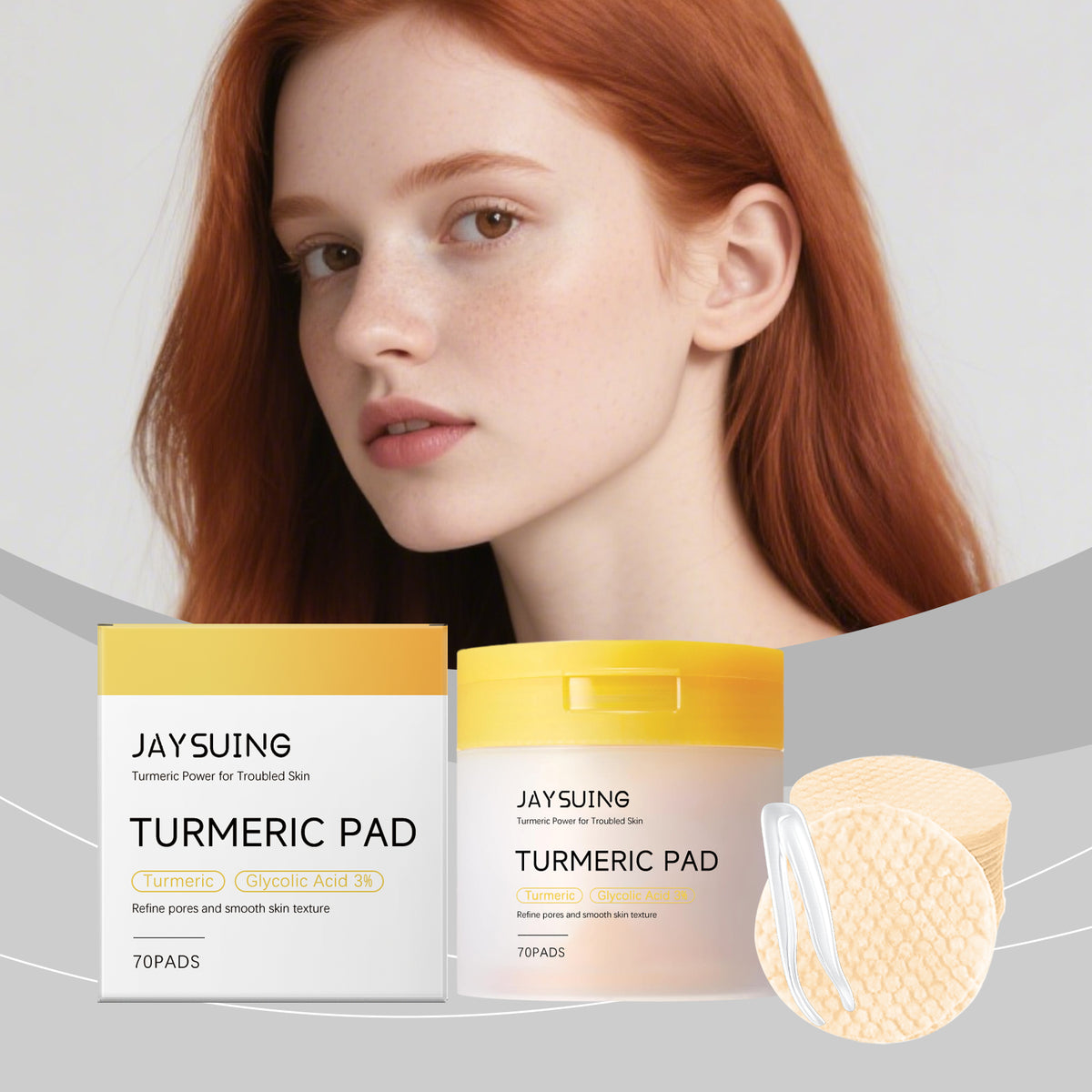 Kojic Acid Turmeric Brightening Facial Pads