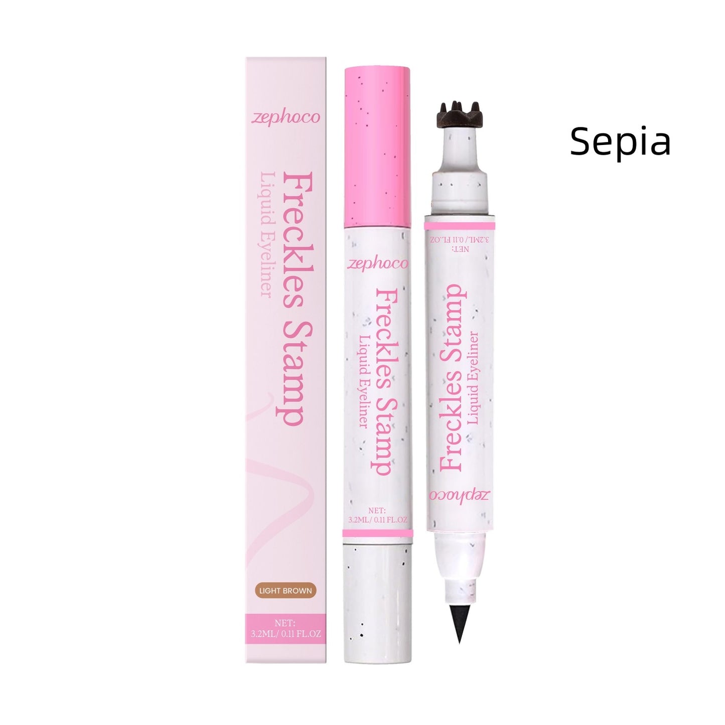 Freckles Stamp Liquid Eyeliner Light Brown - Water-Based Makeup Tool