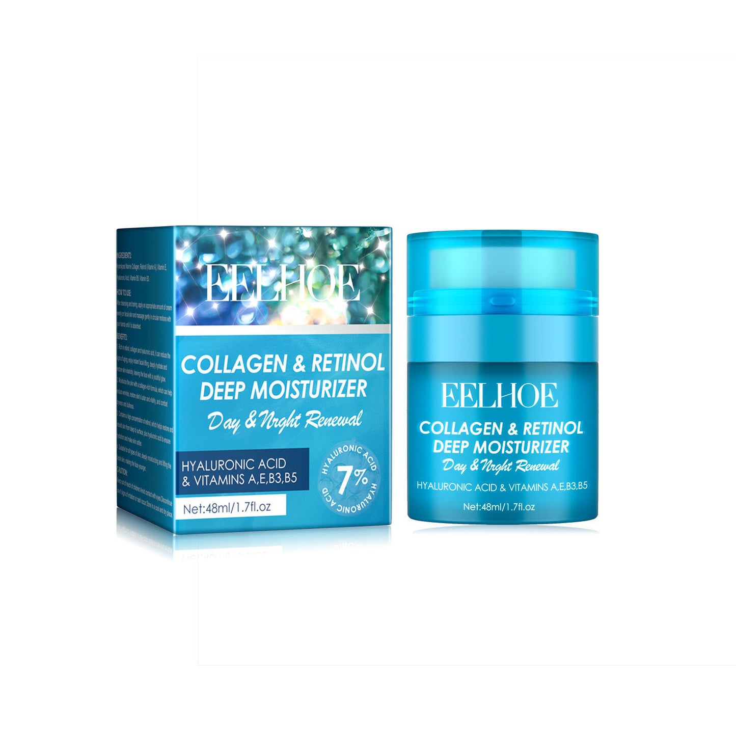 Retinol Deep Moisturizing Face Cream for Wrinkle Fading - 48ml