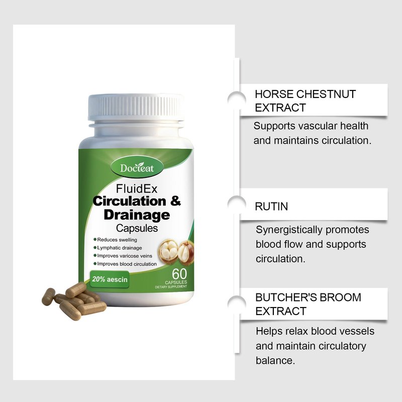 Blood Circulation Support Capsules - 60 Count