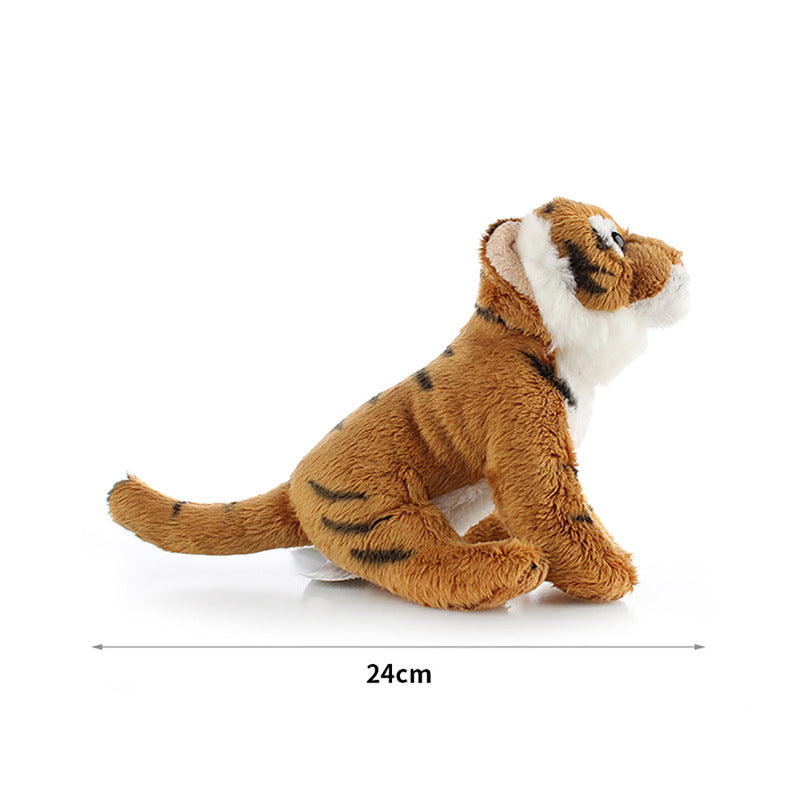 Real Life Animal Plush Toy Collection - Tiger, Lion, Cheetah & Leopard