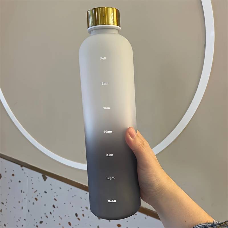 Frosted Gradient Sports Water Cup 1000ml - Outdoor Fitness Drinkware