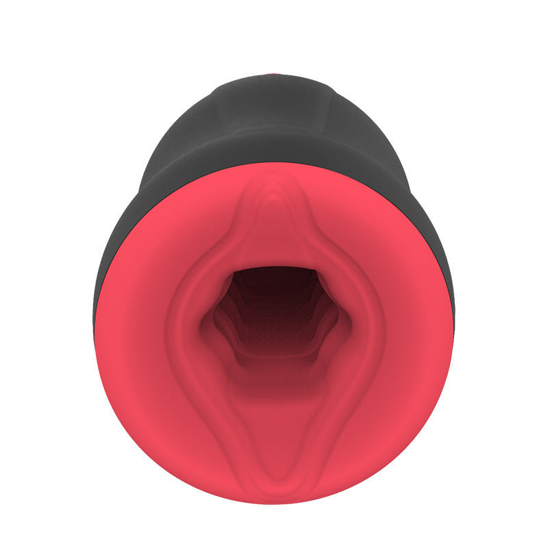Adult Vibration Heating Masturbator with Airplane Bottle Design - Silicone, Waterproof