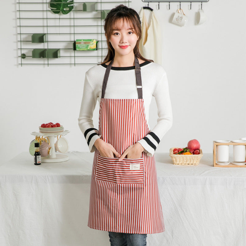 Waterproof Oil-Proof Kitchen Apron for Women - Durable & Modern