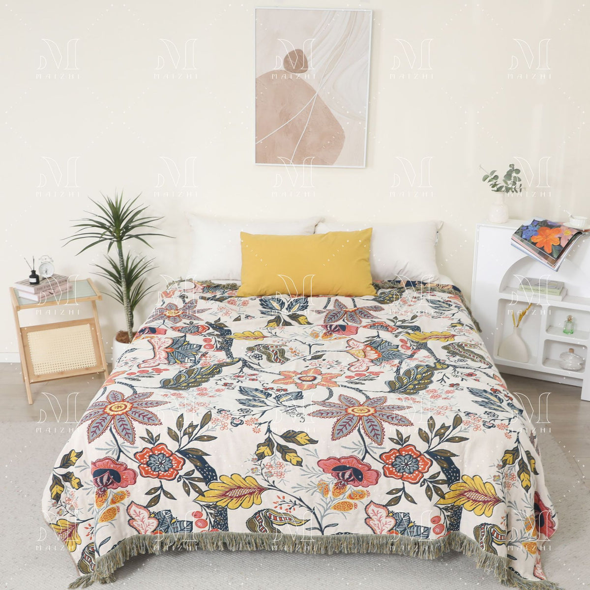 Multi-Layer Cotton Gauze Blanket for Sofa and Home Decor