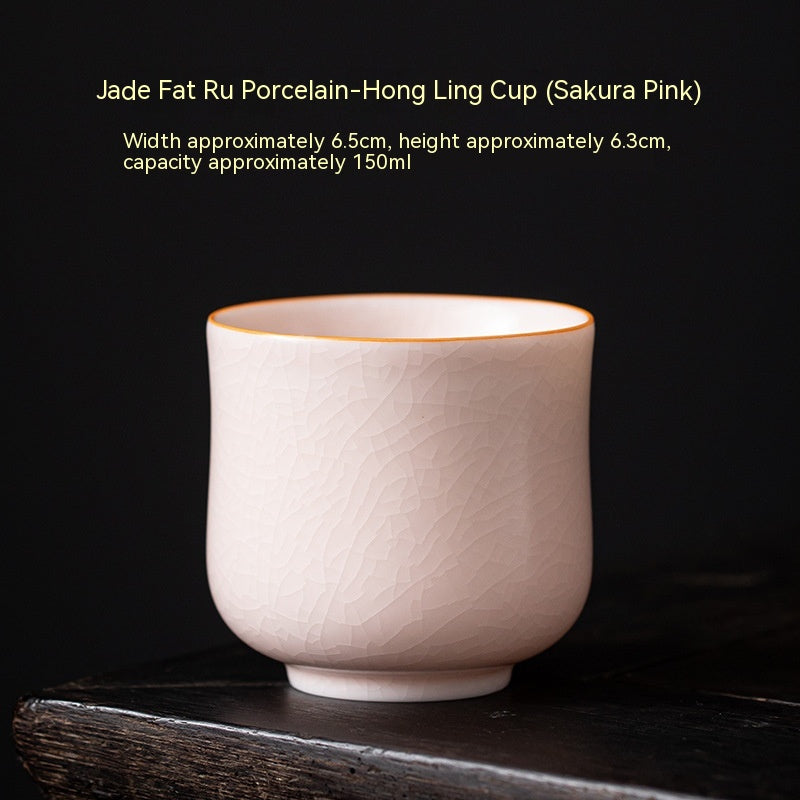 Colored Glaze Ceramic Teacup - Chinese Style Home Kitchen Barware