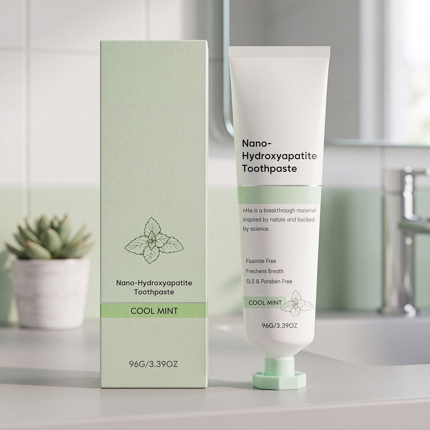Refreshing Mint Toothpaste 96g - Gentle Oral Care & Fresh Breath