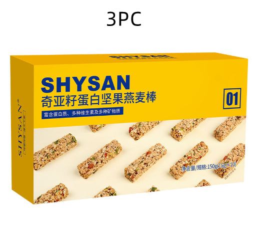 Sugar-Free Chia Nut Oat Bars – High-Protein Snack