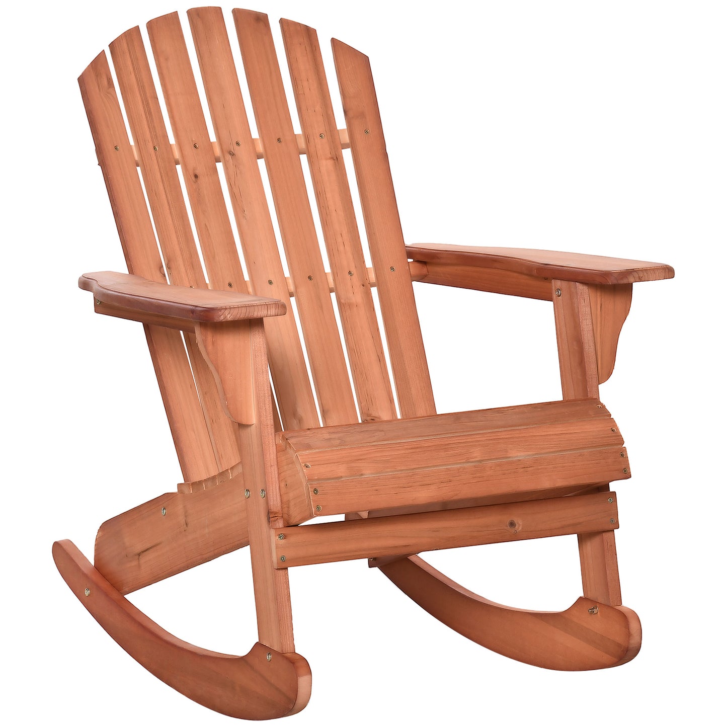 Teak Adirondack Rocking Chair - Ergonomic Design for Porch & Patio