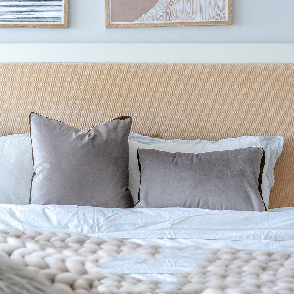 Grey Velvet Pillowcase 45x45cm Nordic Style Cushion Cover Home Decor