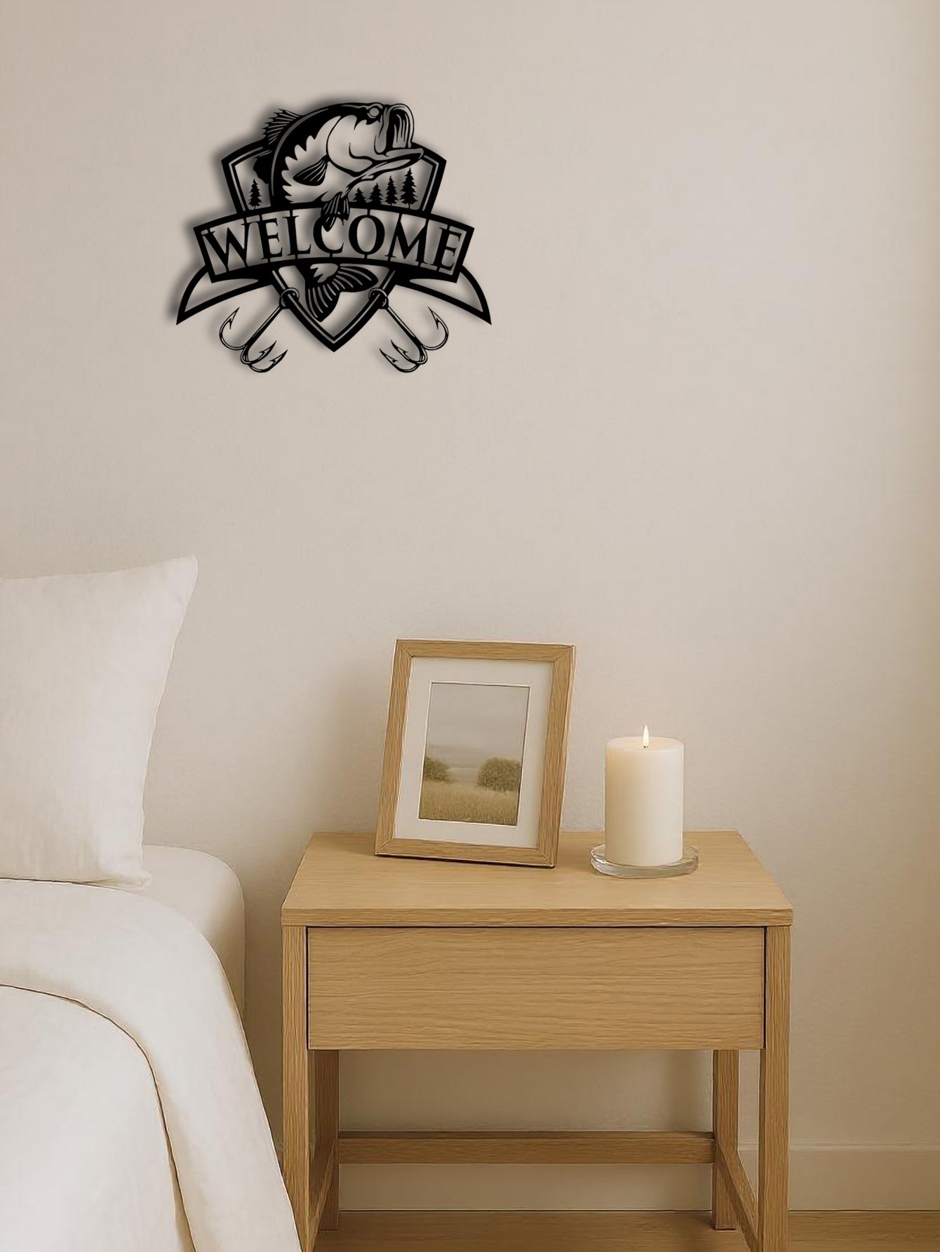Christian Metal Wall Art Decor - Inspirational Scripture Hanging
