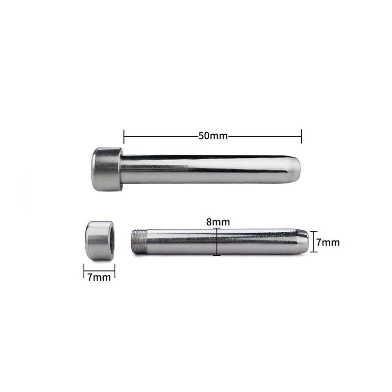 Men's Stainless Steel Chastity Lock with Adjustable Ring & Belt - Multiple Sizes