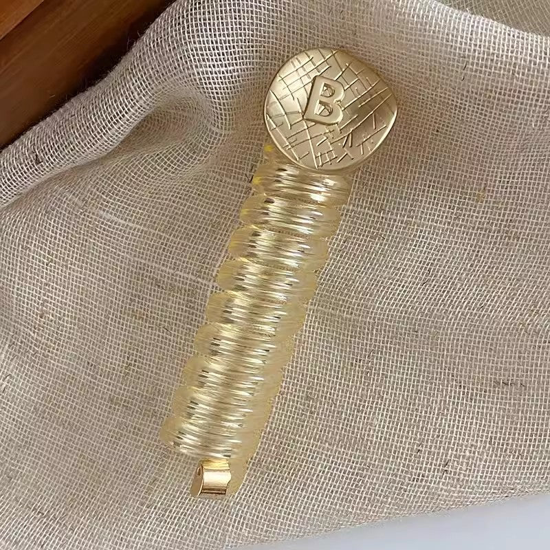 Ponytail Holder with Decorative Telephone Cord Design