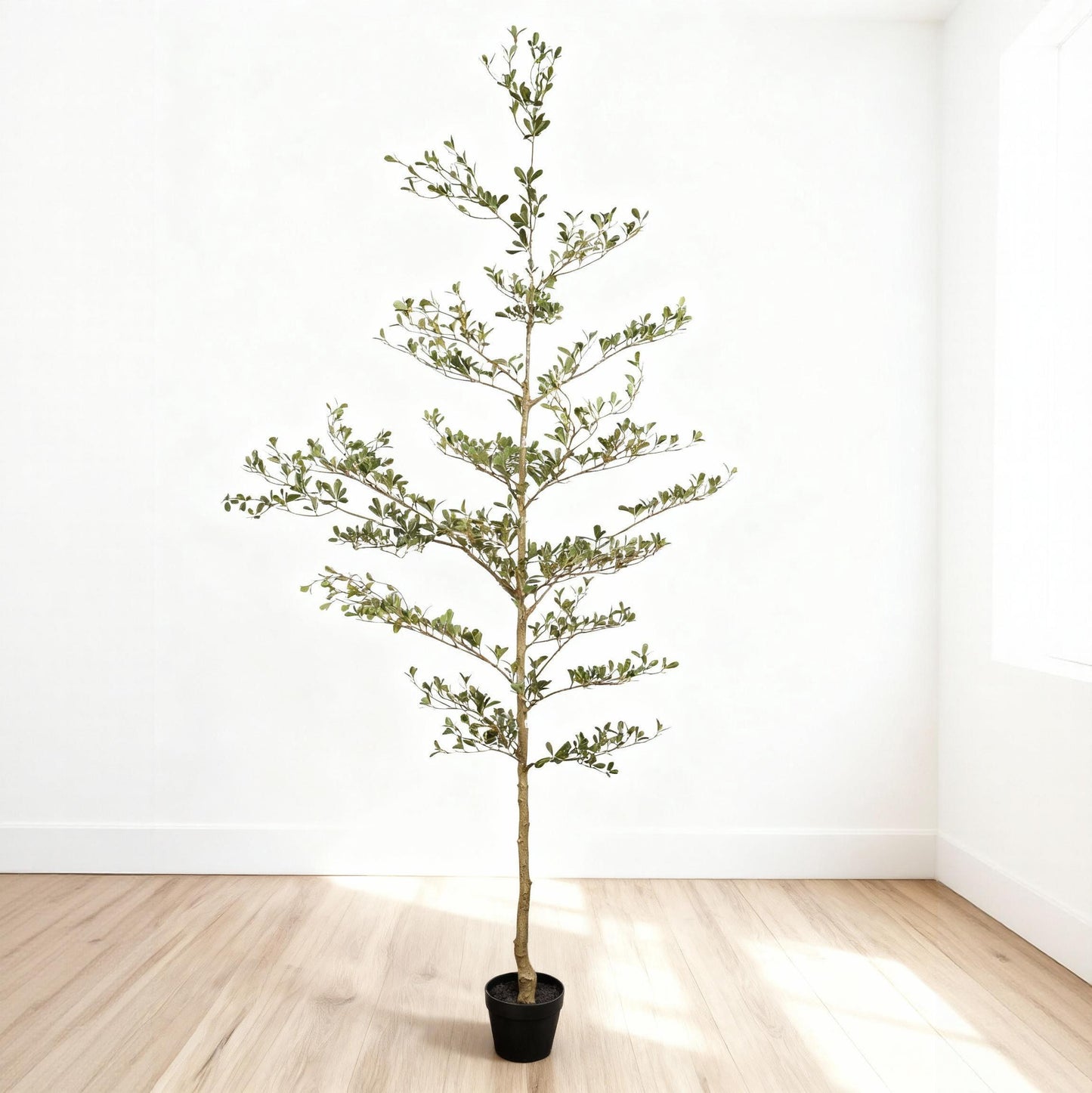 7FT Artificial Black Olive Tree - Realistic Indoor Fake Plant