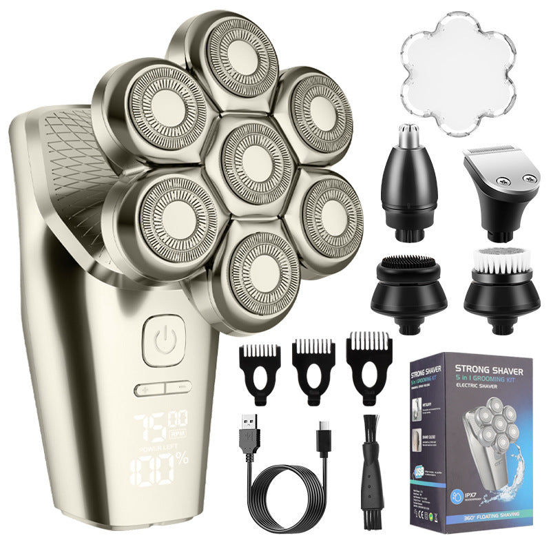 Rechargeable Electric Shaver - Magnetic Floating Head