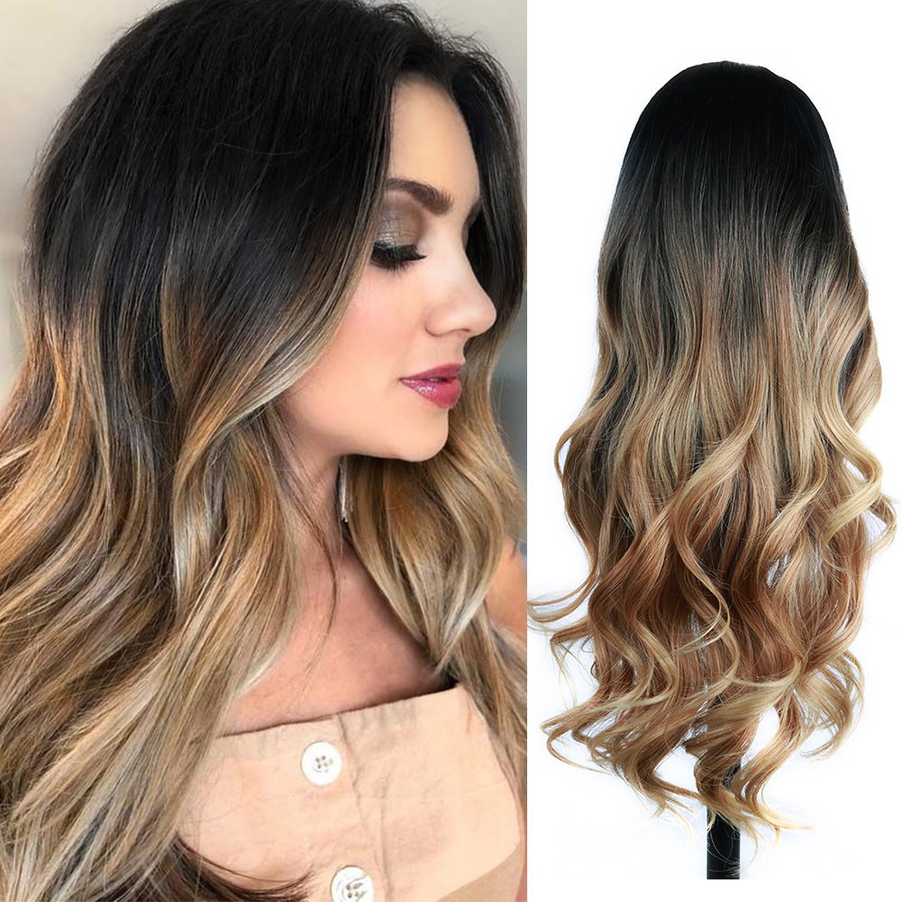 Mid-Length Curly Synthetic Wig - Dyeable & Heat Resistant